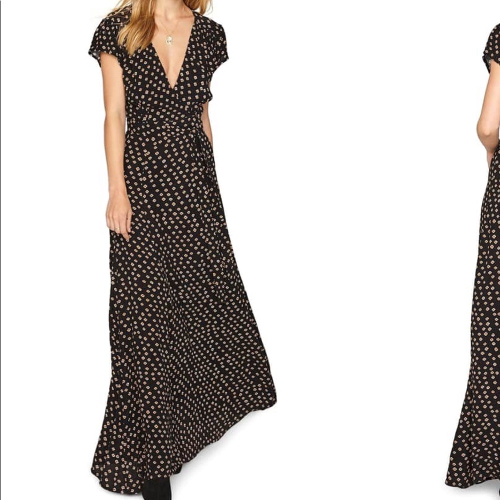 Maxi wrap dress